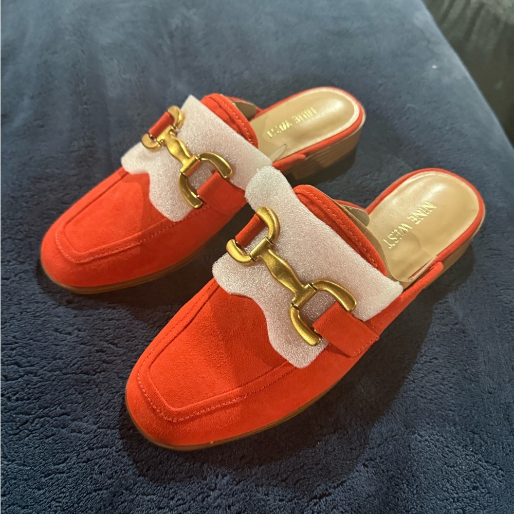 NINE WEST Red Loafers NEW!
